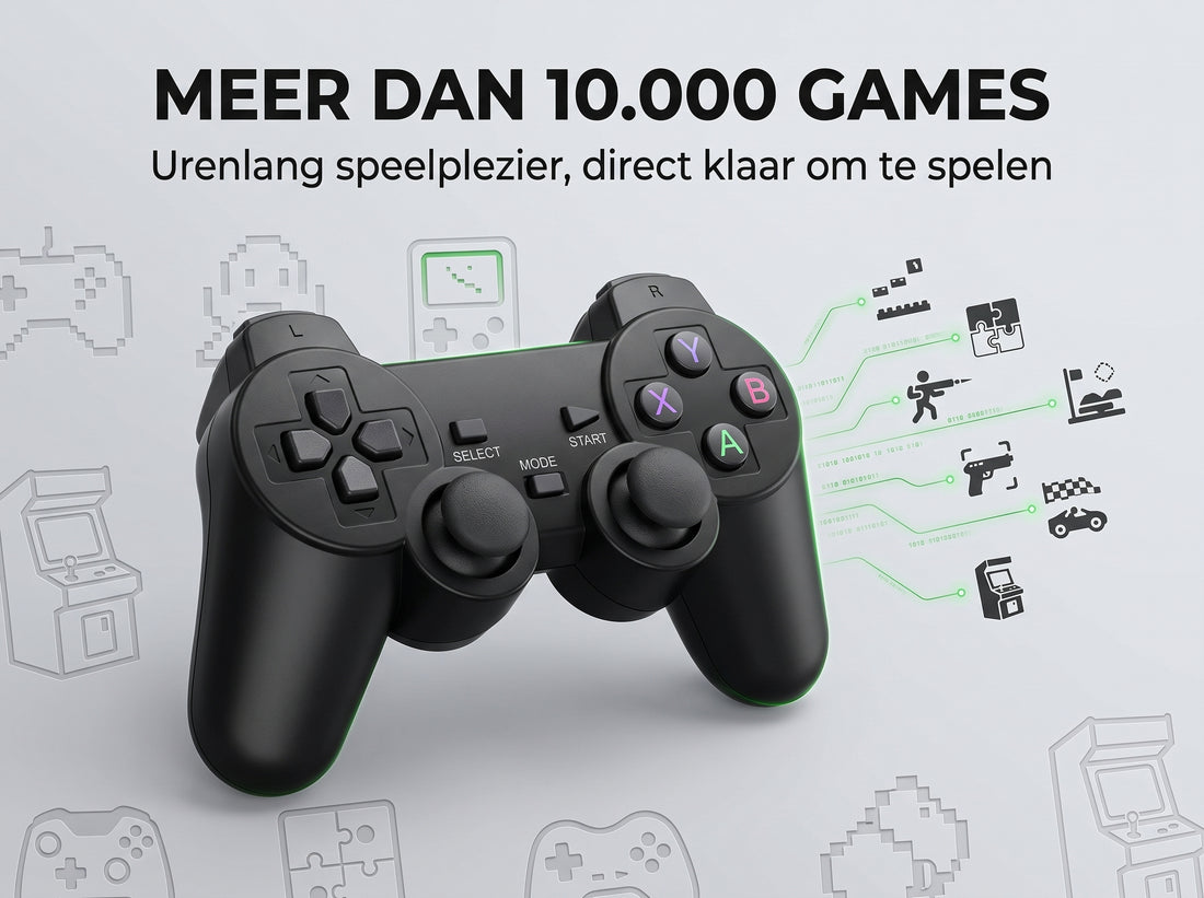 GameStick 4K – Tv Game Stick 20000 Games en 2 Controllers